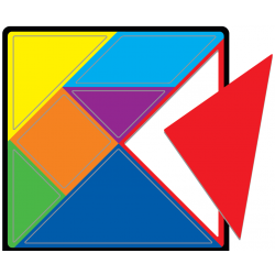 Tangram Magnético - 15 x 16 cm